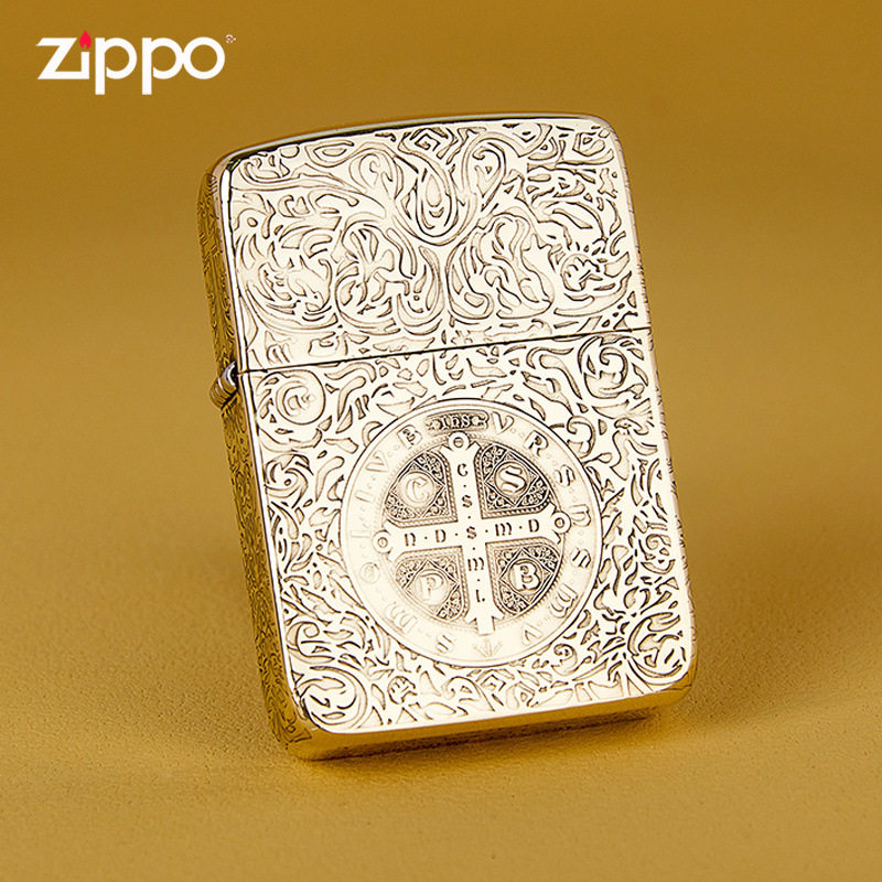 zippo康斯坦丁恶灵挽歌点烟地狱防风煤油打火机火焰防风经典款