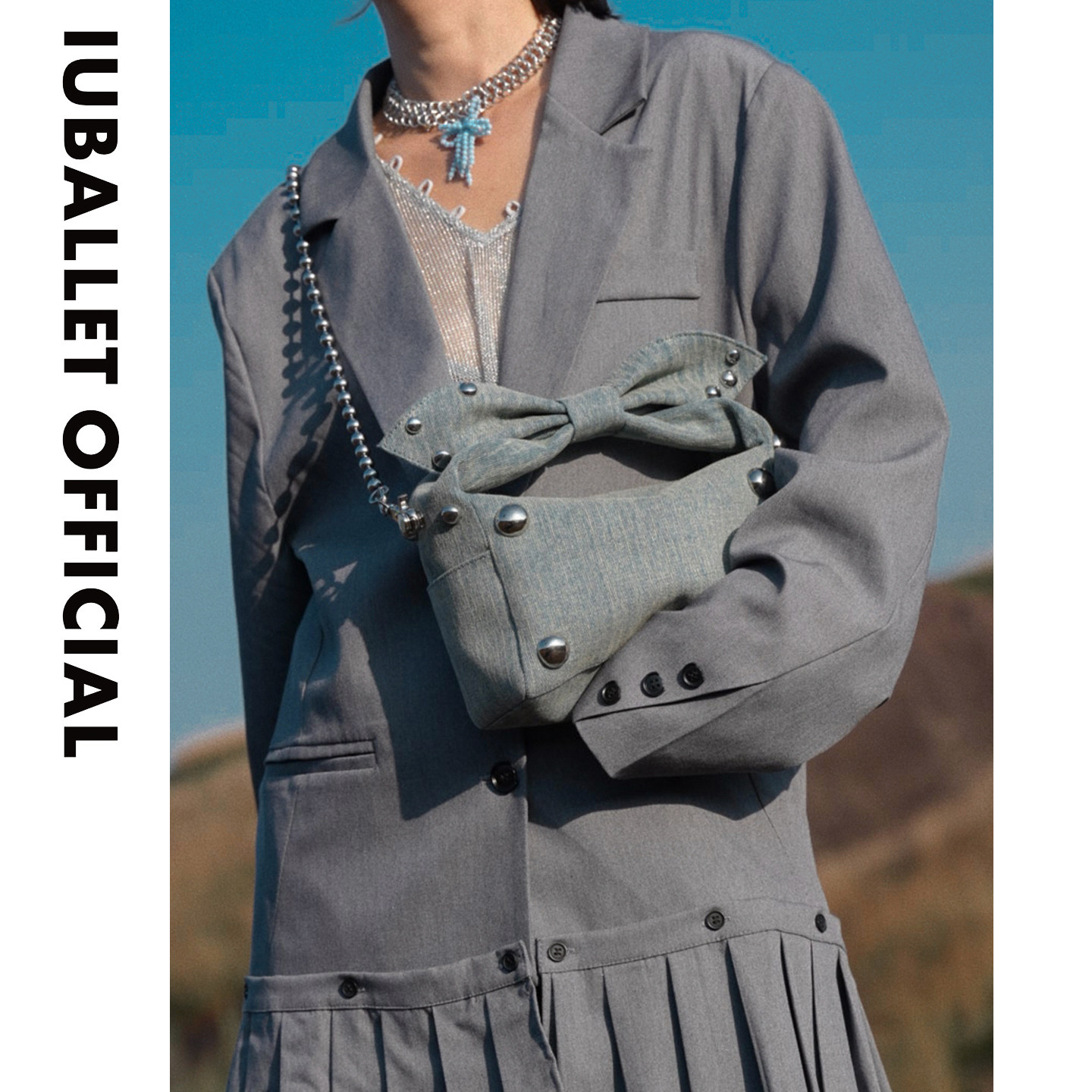 IUBALLET 朋克兔 2026新品云朵包链条包女单肩斜挎包小包包真皮