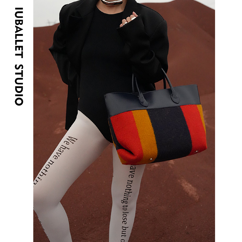 IUBALLET 彩虹包 2025新款女包大容量通勤托特包单肩手提包