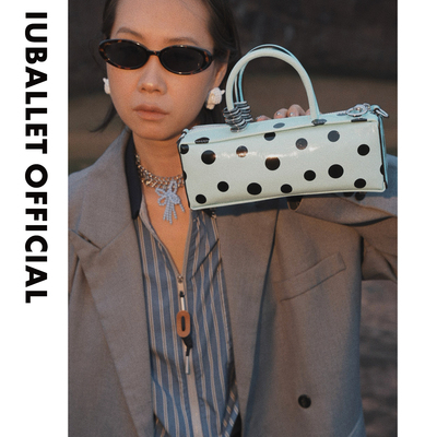 IUBALLET 初简 2026春新品波点保龄球包女手提斜挎包小众设计感