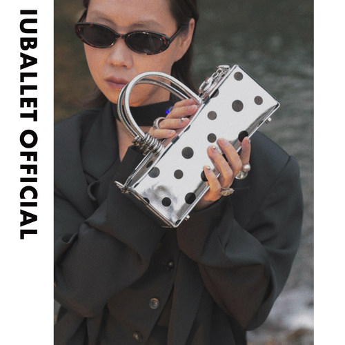 IUBALLET 初简 2026春新品波点保龄球包女手提斜挎包小众高级感