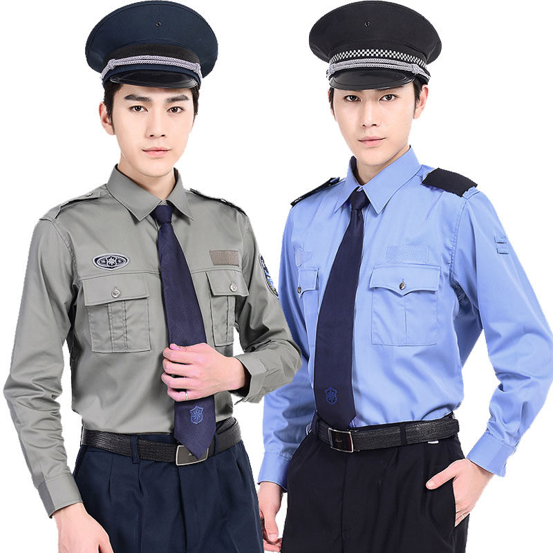 保安服短袖衬衣安保物业衣服夏季长袖制服衬衫夏装工作服套装男女