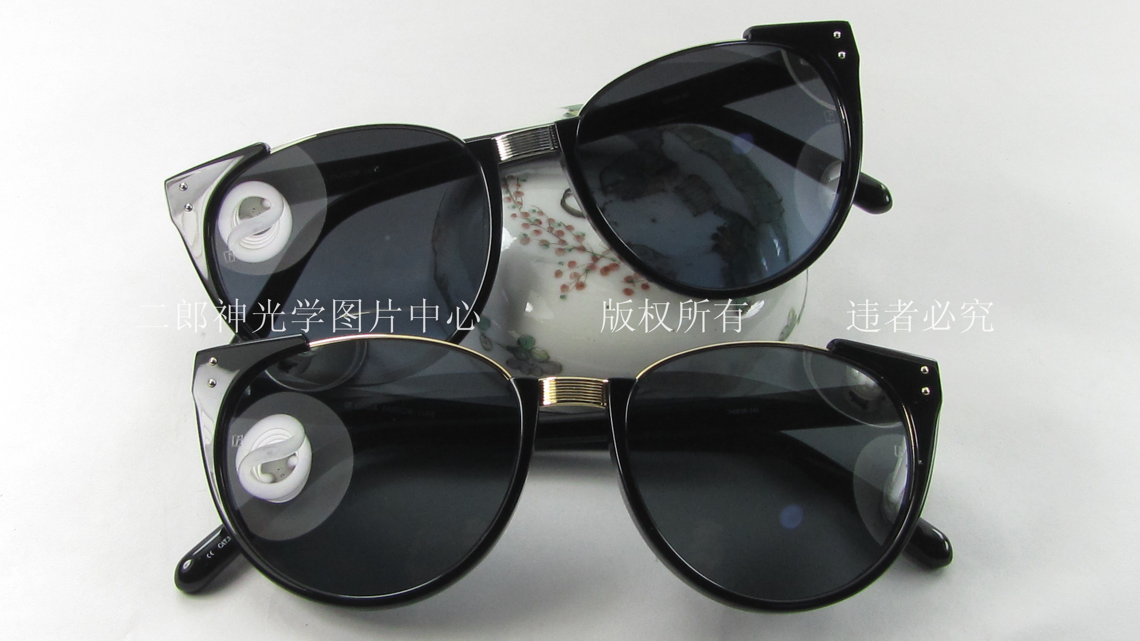 猫眼英国复古风板材太阳镜