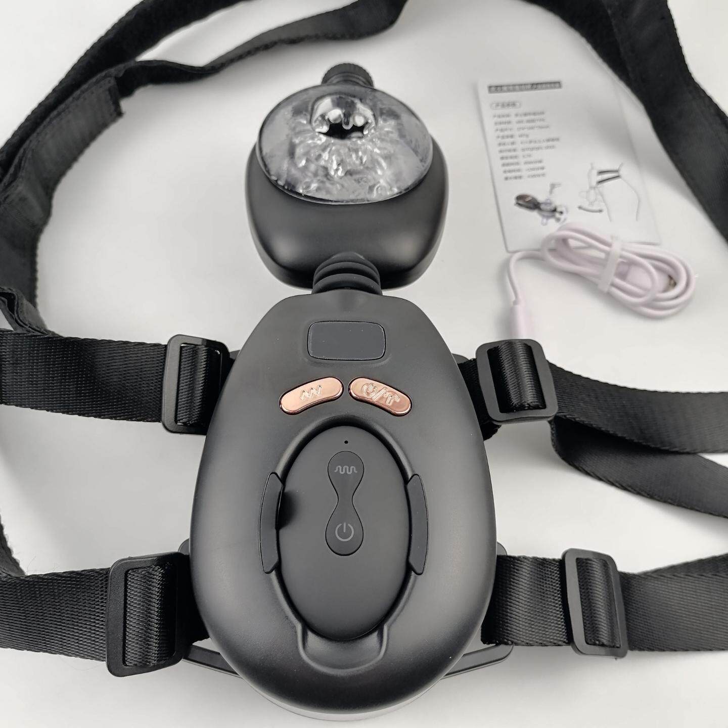 Samurai Belt Masturbation Cup Wireless Remote Control Fully