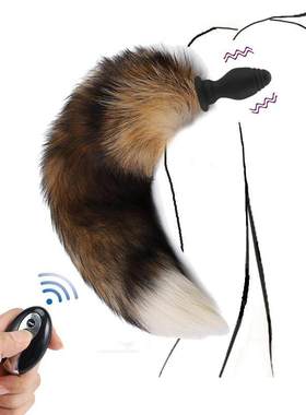 Long Tail Anal Butt Plug Fox Tail Butt Plug Vibrating Prosta