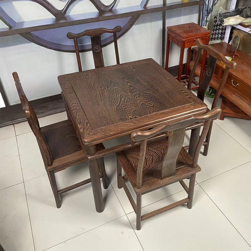 实木方桌无漆无色没贴皮没有辅料