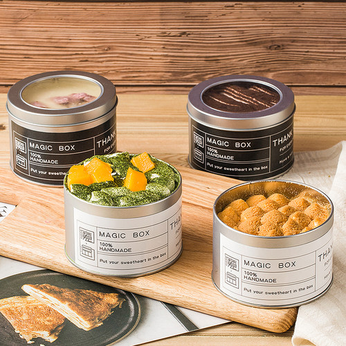 甜品千层豆乳带盖蛋糕盒子