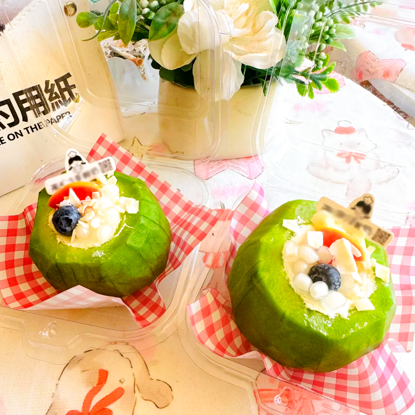 联新网红绿宝石冷萃酸奶包装盒一次性加厚慕斯千层蛋糕便当打包盒