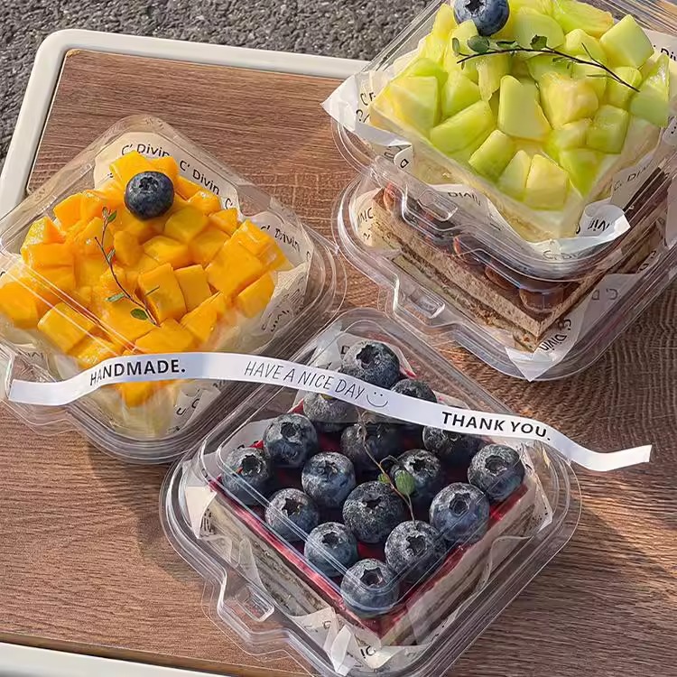 固体杨枝甘露提拉米苏便当蛋糕盒