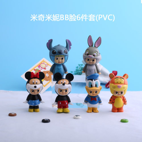 盲盒摆件盲盒手办卡通动漫米奇米妮唐老鸭史迪仔公仔人偶桌面摆件