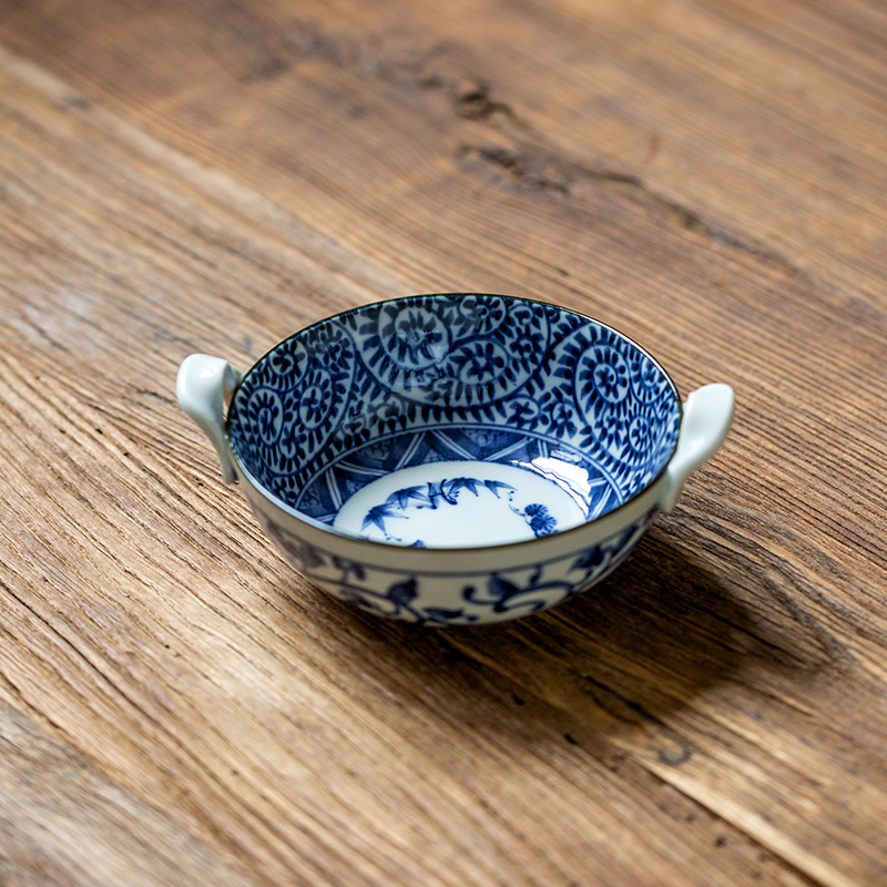 蓝凛堂日本进口双耳小钵碗