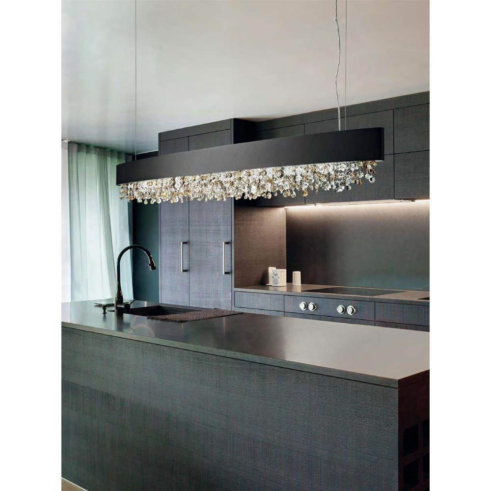 黑色白色金色咖啡色2米超长水晶吊灯餐厅灯吧台灯岛台灯餐桌吊灯,家装灯饰光源,餐厅吊灯,淘宝优惠券,粉丝福利购,淘宝优惠卷