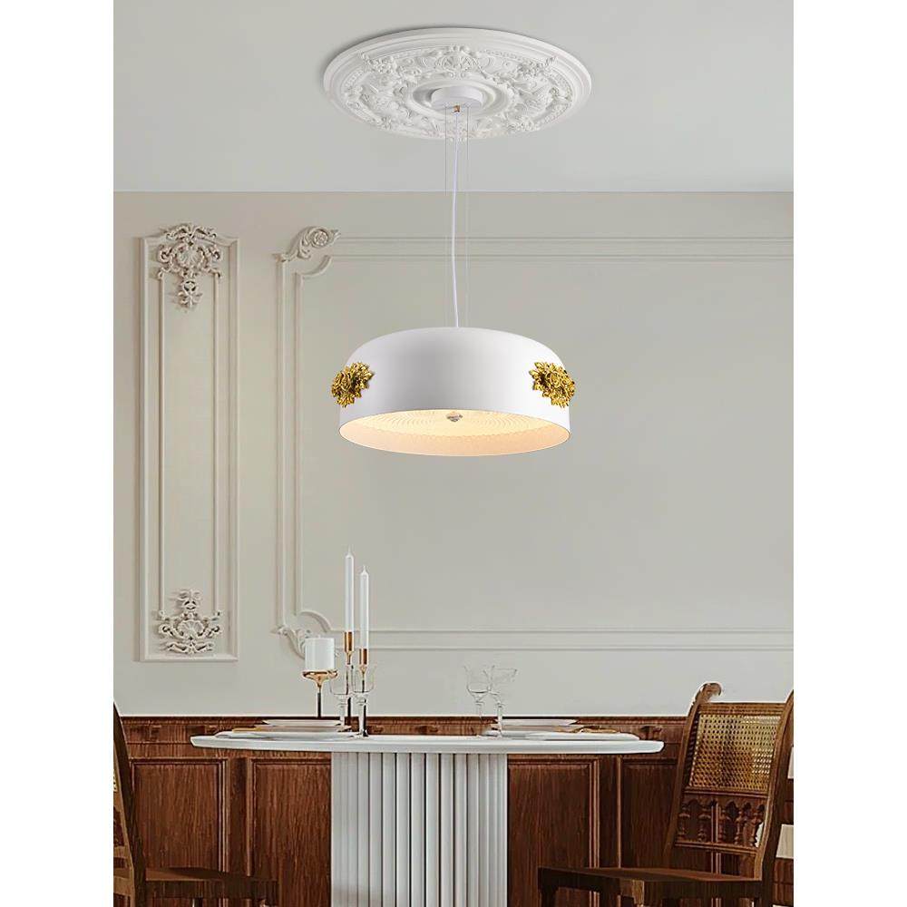 法式奶油风餐厅吊灯创意个性卧室书房灯高级感复古雕花艺术石膏灯,家装灯饰光源,餐厅吊灯,淘宝优惠券,粉丝福利购,淘宝优惠卷