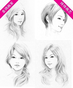 铅笔纯手绘自画像定做 送朋友肖像画代画素描静物 素描头像定制
