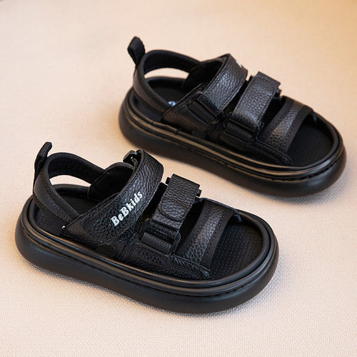 男童凉鞋休闲软底头层牛皮