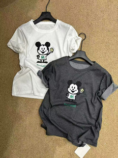 设计感卡通宽松显瘦印花圆领短袖 韩版 T恤上衣女 新款 2026年夏季