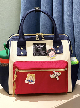 Gergxi潮牌女手提包春夏牛津布防泼水大容量单肩斜挎包通用妈妈包