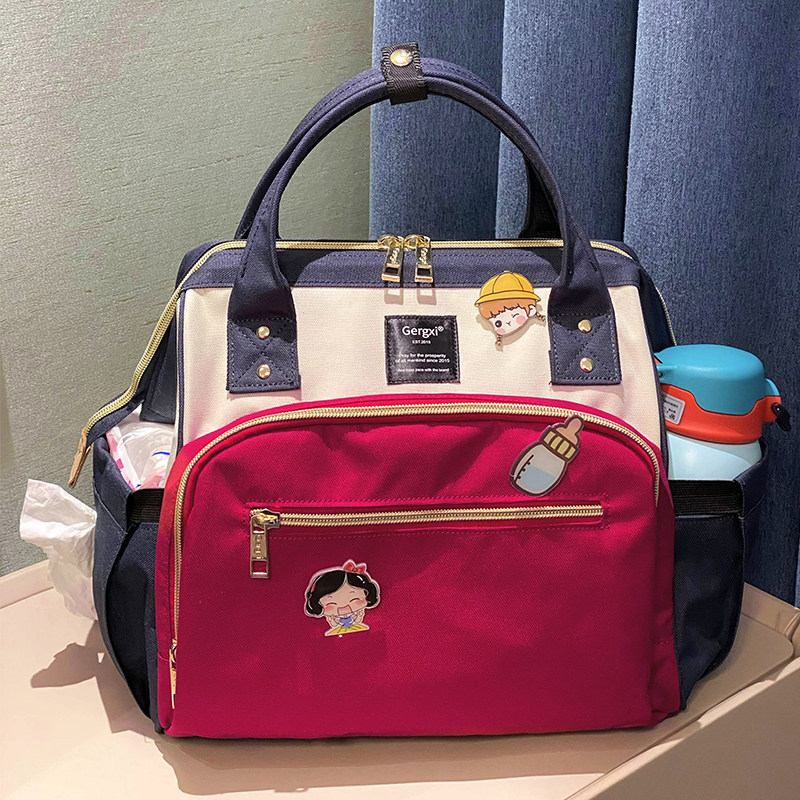 Gergxi潮牌妈咪包升级版三用手提包宝妈日常外出大容量防水挎包