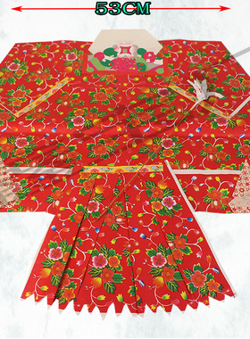 加大红色大shen衣初一十五中元节通用纸制品彩色衣纸公衣冥