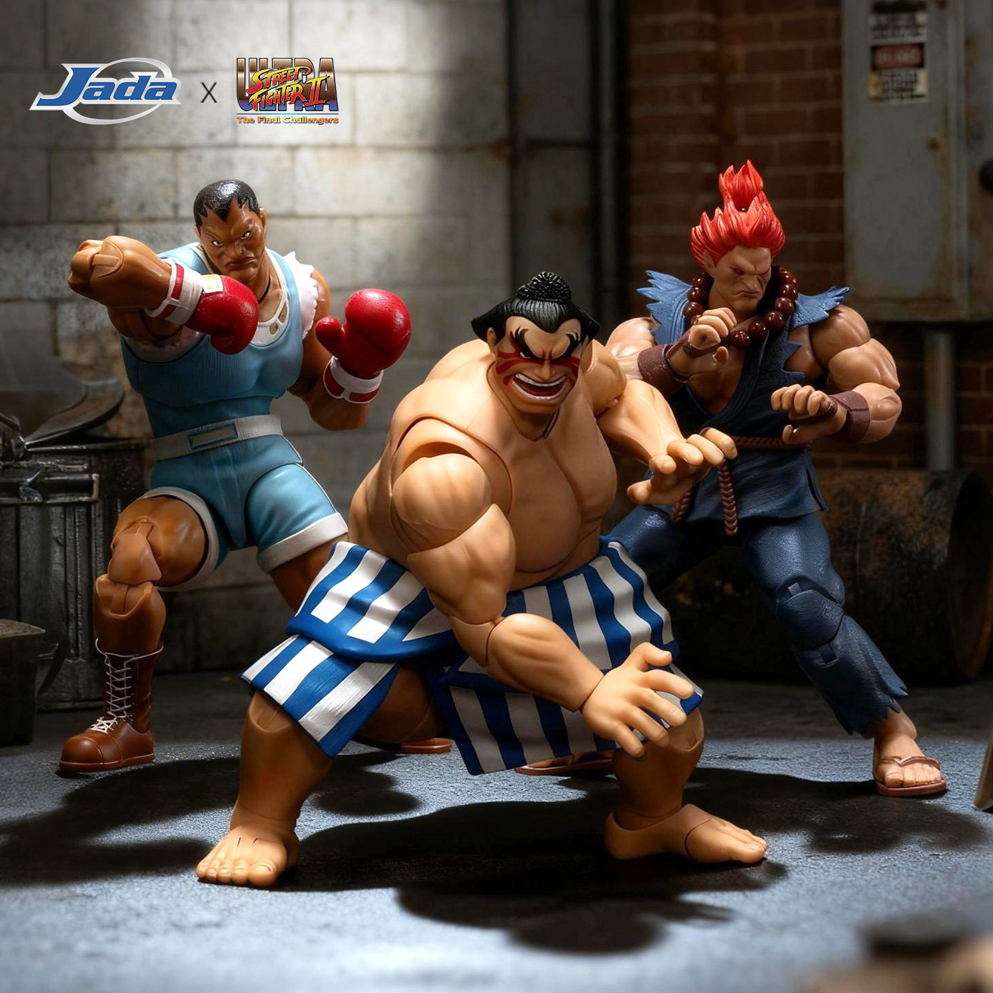 预定 Jada 1/12  可动手办 街头霸王2 豪鬼 拳王拜森 埃德蒙 本田