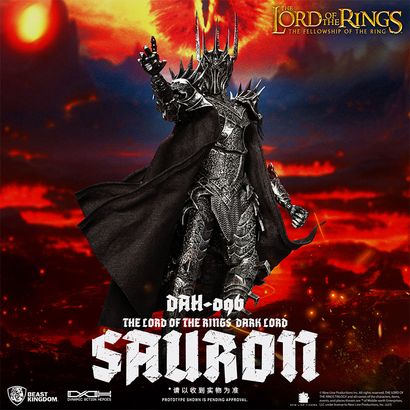 预定 野兽王国 魔戒指环王黑暗魔君魔王索伦可动手办电影周边摆件