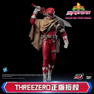 预定threezero新恐龙战队重聚红战士标准版 FigZero可动手办模型
