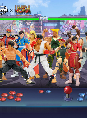 Jada toys 街头霸王2  1/12 春丽 隆 肯 飞龙 6寸 可动手办