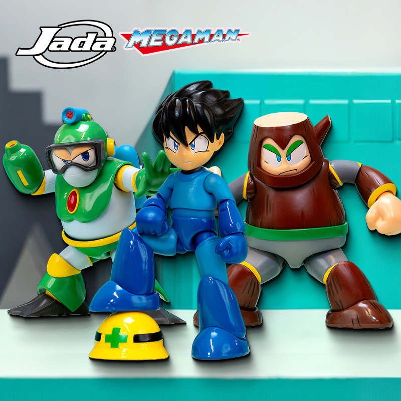 Jada Toys 1/12 Mega Man 洛克人 树木人 泡泡人 可动手办