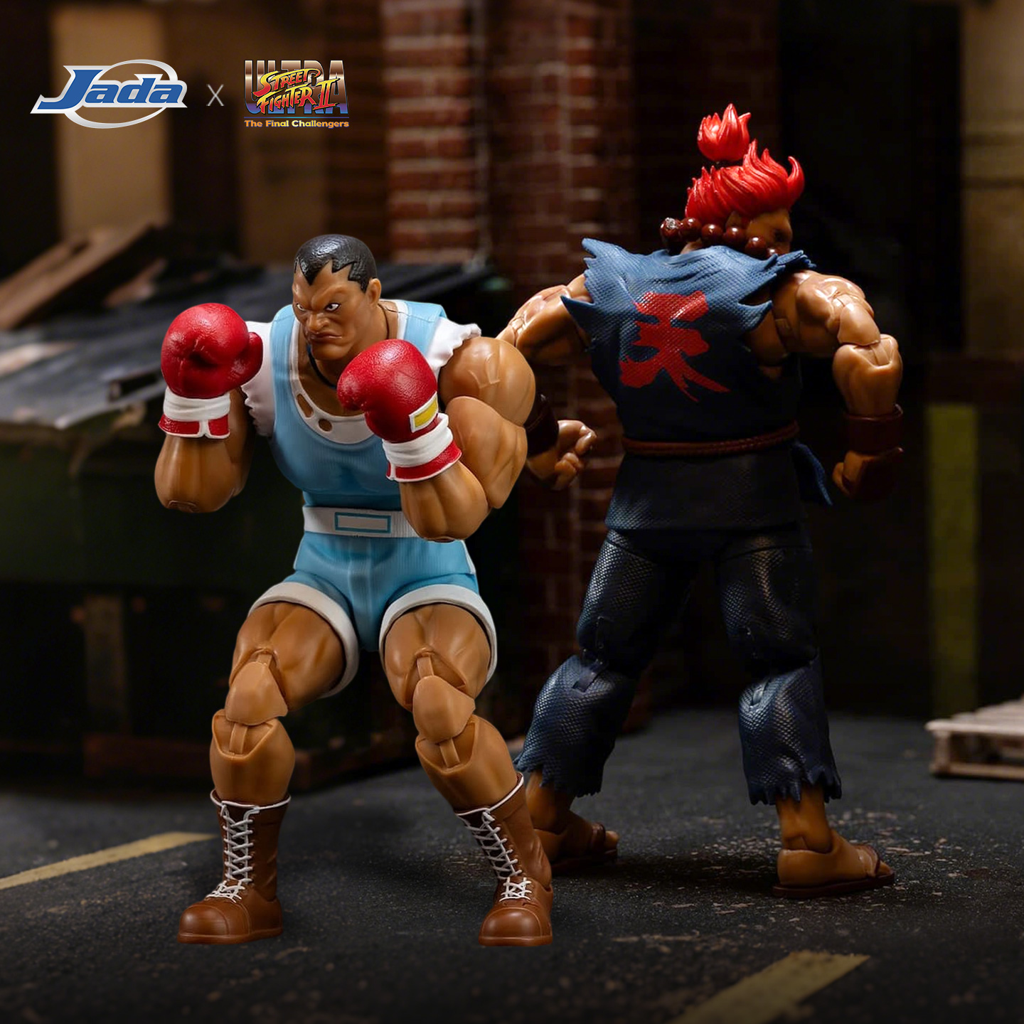 预定 Jada toys 1/12  可动手办兵人 街头霸王2 豪鬼 拳王拜森