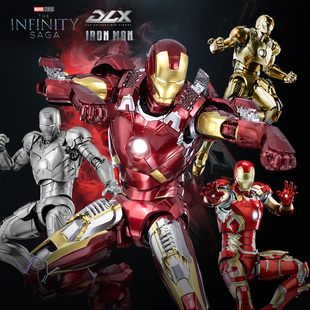 MK43 MK22 DLX可动手办模型新年礼物 MK6 threezero漫威钢铁侠MK2