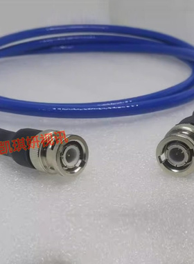BNC公转公蓝色RG142工业级射频跳线 BNC/Q9-JJ高频双屏蔽信号馈线