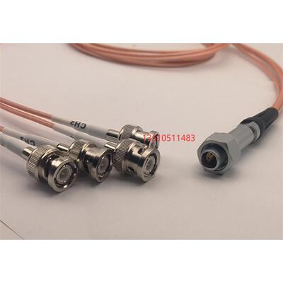 34420A微欧表万用表2182A纳伏表测试线4芯FVN分四个BNC公头镀银线