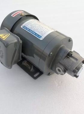 380V台湾群策电机三角摆线泵齿轮油泵ROP-12A+190W机床润滑油泵组