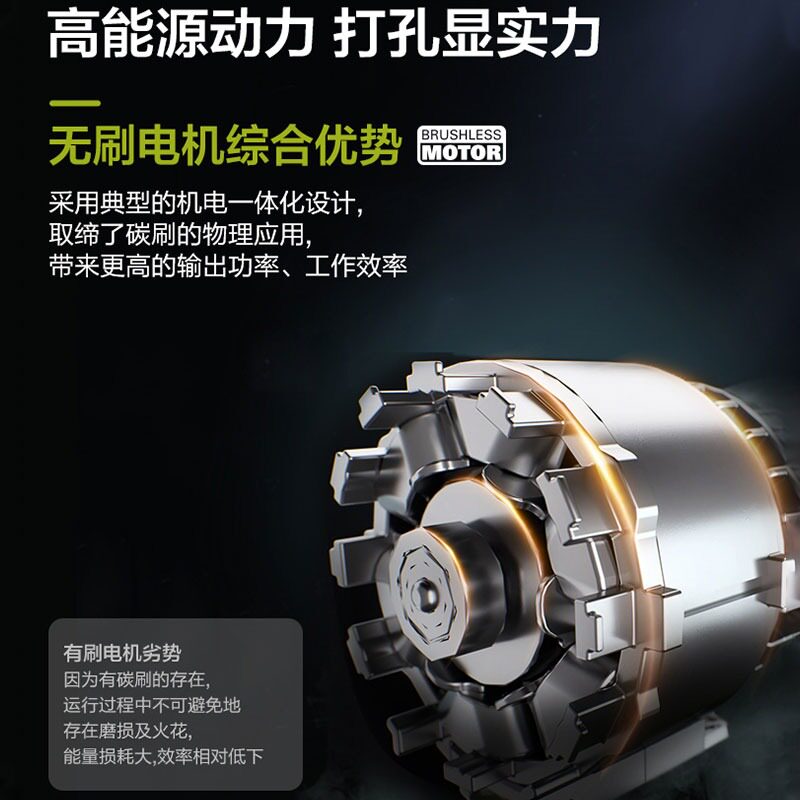 WICKS 리튬 전기 드릴 WU193 핸드 전기 드릴 산업용 등급 브러시리스 전기 로터리 373 전기 드라이버 WORX 임팩트 드릴