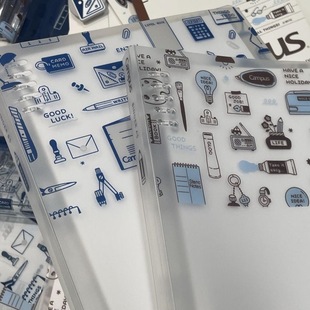 日本国誉Eric联名活页记事本8孔不硌手笔记本本子替芯可换日记