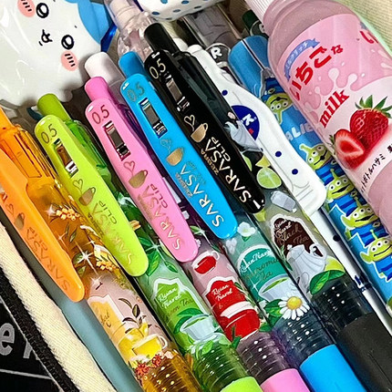 新款日本zebra斑马轻松茶限定香味0.5mm按动中性笔黑色下午茶限量