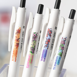 新款日本ZEBRA斑马四季如花限定黑色按动中性笔水笔限量版高颜值