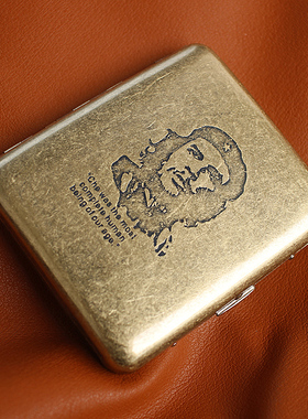 切格瓦拉 烟盒20支装男士青铜铜烟盒创意 个性翻盖随带香菸盒刻字