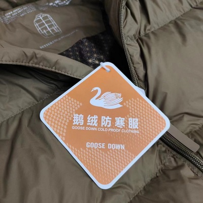 90鹅绒石墨烯热反射立领羽绒服男