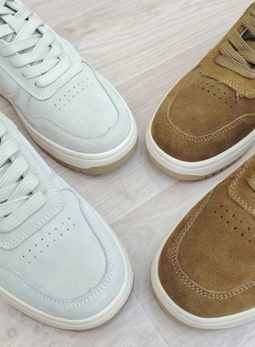 外贸原单反绒皮软底防滑低帮透气德训鞋男春秋季运动休闲板鞋0862