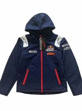 KTM厂队休闲摩托车骑行服MOTOGP红牛刺绣秋冬防风防泼水冲锋衣