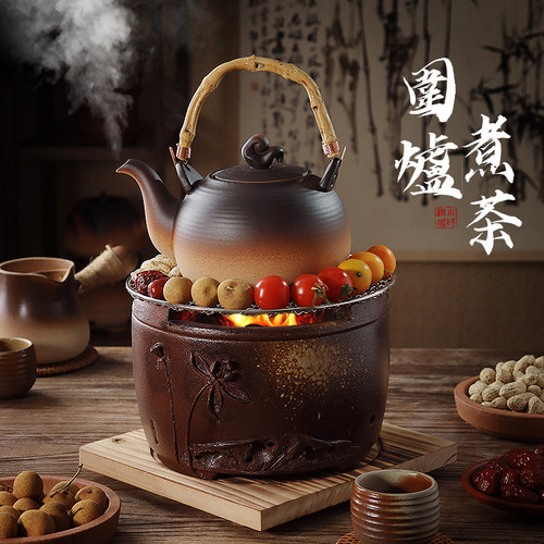 棉小城冬日围炉手工大号炭炉套装