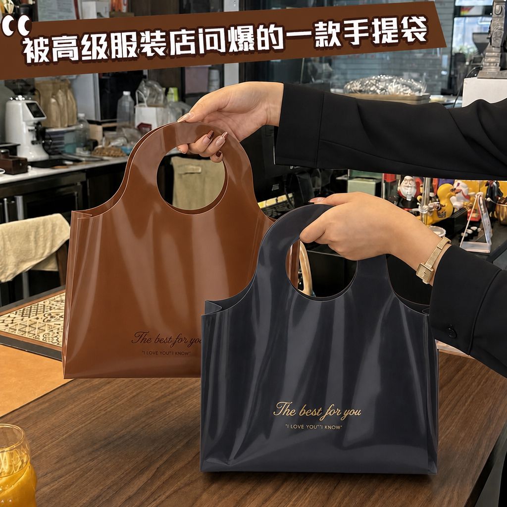 精美服装店手提袋定制购物袋女装童装内衣袋大容量结实塑料袋Y639