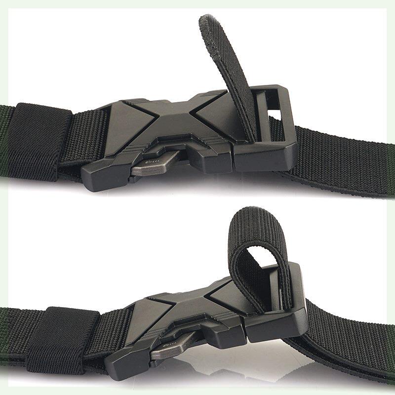 TACTICAL BELT ALLOY NYLON BELT STRETCH MENS OUTDOOR WEAVING QUICK DRY MILITARY TRAINING ADJUSTABLE ELASTIC DENG