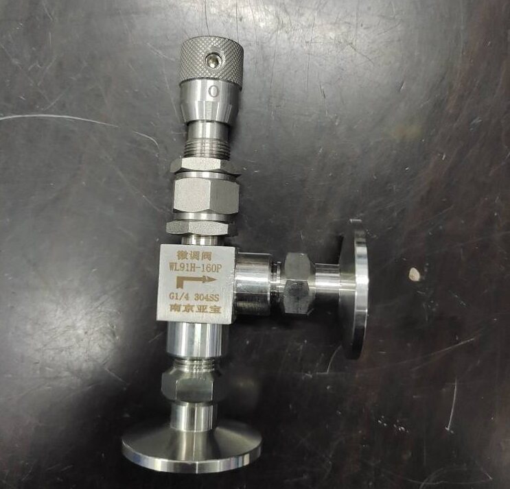 kf高真空微量调节高压针阀kf10 kf16 kf25 kf40角式真空微调阀