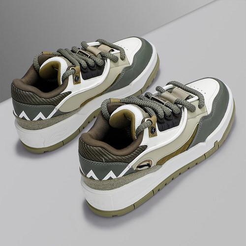 李宁系列2025冬季男001 BTC MEGA正品潮流百搭运动软弹经典休闲鞋