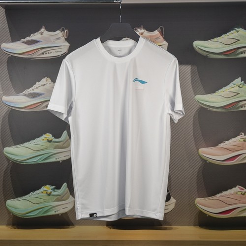 李宁冰丝短袖男2025夏季新款健身网眼时尚团购排汗舒适T恤AHST347