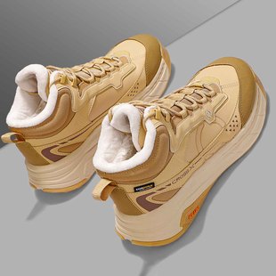 李宁运动鞋男款2024冬季新款星途2加绒保暖时尚雪地休闲鞋AGLU245