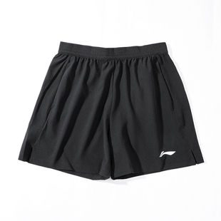 李宁2025夏季新款男士休闲排湿舒适百搭冰感健身运动短裤AKSV097
