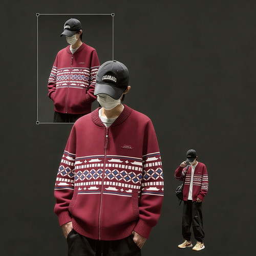 李宁运动潮流系列2025冬季女运动中国文化系列故宫联名开衫编织衫